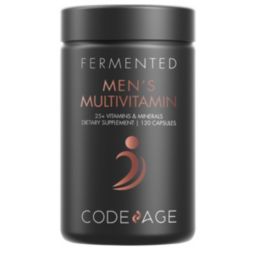 Codeage Men's Fermented Multivitamin, 25+ Vitamins & Minerals, Probiotics, Digestive Enzymes, Daily Supplement - 120ct