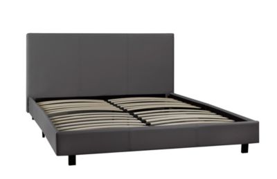 Queen Platform Bed, Grey