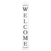 TX USA Decorative Modern Farmhouse Welcome Porch Sign 72 Inch White - Three Foldable