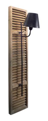 Melrose Decorative Shutter Lamp Light Fixture 56"H Wood/Metal