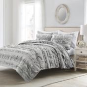 Belle Quilt Light Gray 3Pc Set Full/Queen