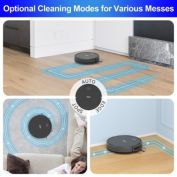 INSE Robot Vacuum 2000Pa in Black