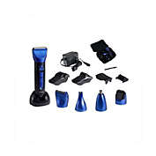 Optimus 15 Piece Wet/Dry Multi-Use Clipper and Trimmer, Blue/Black by Optimus