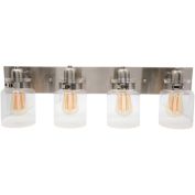 Wood Grip Bathroom Vanity Light Fixture - Bath Interior Lighting