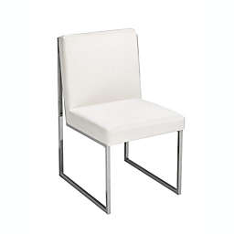Brassex Barton Dining Chair, Set of 2, White
