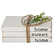 Creative Design 7" White "Home Sweet Home" Antique Book Table Top Decor