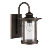 CHLOE Lighting Metal Frame Wall Sconce with Street Light Design Shade, Bronze