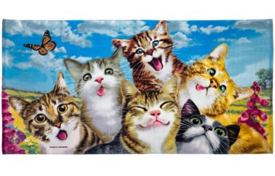 Dawhud Direct Selfie Giraffe Beach Towel For Women, Girls, Kids, Men, Giraffe Bath Towel