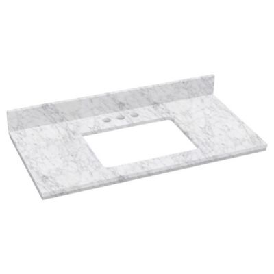 American Imaginations Countertop Bianca Carara Stone Top in Stone Finish