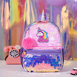 Sunveno Girls Unicorn Reversible Sequin Childs Backpack Toddler School Bag
