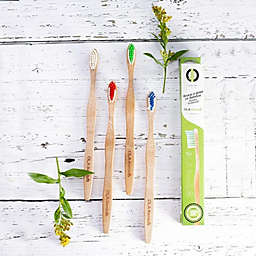OLA Bamboo - Combo Psck Adult (Toothbrushes,Eco-Friendly Dental Floss and Toothbrushes Holder)