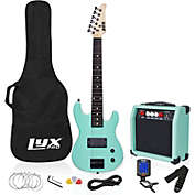 LyxPro Beginner 30" Electric Guitar & Electric Guitar Accessories for Kids and Amplifier, Green