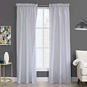 Commonwealth Prescott Pole Top Dressing Window Curtain Panel Pair - 40x72", White