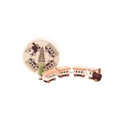 Alexander Taron 3.5" Wooden Train Christmas Chip Box