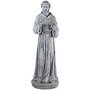 Northlight 28" St. Francis with Bird Outdoor Garden Statue