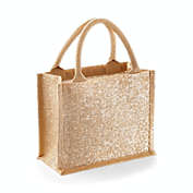 Westford Mill Shimmer Jute Mini Gift Bag (Pack of 2)