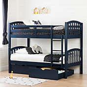 South Shore  Ulysses Bunk Beds and Rolling Drawers Set