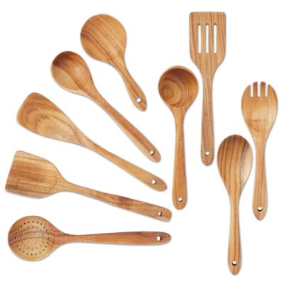 Anolon Gourmet Cookware 13” Beech Wood Spoon NWT 