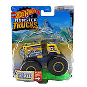 Hot Wheels Monster Trucks 1 64 Scale Will Trash It All, Includes Connect and Crash Car