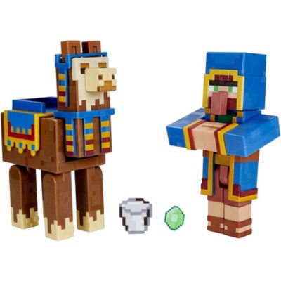 Mattel Minecraft Craft-a-Block 2-Pk, Action Figures & Toys to Create, Explore and Survive