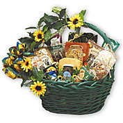 GBDS Sunflower Treats Gift Basket - gourmet gift basket