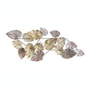 Nearly Natural 5.5' x 2' Scattered Metal Leaves Wall Art Decor