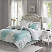 Maible Complete Comforter and Cotton Sheet Set Aqua Full