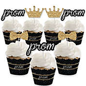 Big Dot of Happiness Prom - Cupcake Decoration - Prom Night Party Cupcake Wrappers and Treat Picks Kit - Set of 24