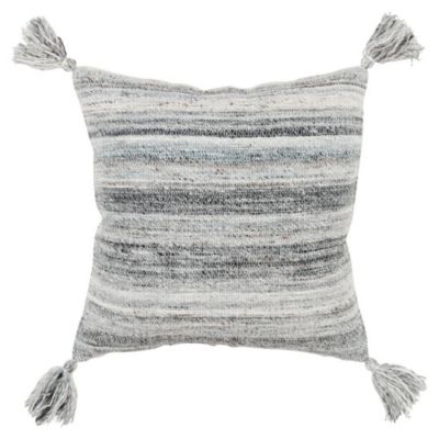 Rizzy Home 20" x 20" Pillow Cover - T17121 - Charcoal