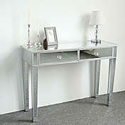 Kitcheniva Mirrored Vanity Dressing Table with 2 Drawers