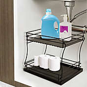 Stock Preferred Under Sink Storage Holder with Sliding Storage Baskets 2 Tiers