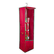 Northlight 36" Vertical Red and Green Hanging Christmas Decoration Organizer Storage Bag