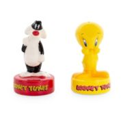 Looney Tunes Sylvester and Tweety Ceramic Salt and Pepper Shakers, Set of 2   Spice Dispenser Canister Set, Home & Kitchen Decor, Housewarming Gifts And Collectibles   Nostalgic Gifts And Collectibles
