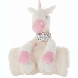 Mina Victory Plush Lines Unicorn Plush Toy with Blanket 7