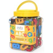 Magic Scholars ABC Magnets, 130 Pieces, Magnetic Letters and Numbers Gift Set