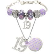 19th Birthday, 19th Birthday Gift, 19th Birthday Girl Gifts, 19th Birthday Necklace, Gifts for 19 years old Girl, 19th Birthday charm Bracelet, Gift for 19 year old Girl, 19th Birthday Gifts for Girls