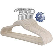 Elama Home 30 Piece Biodegradable Suit Hangers in Wheat