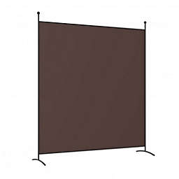 Costway Single Panel Room Divider Privacy Partition Screen for Office Home-Coffee