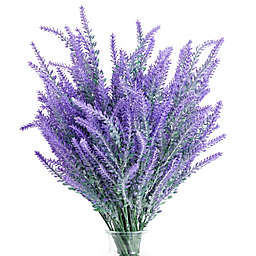 Juvale 12 Bundles Artificial Lavender Flowers, Purple Plant Bouquets for Wedding, Decorations, Farmhouse Home Decor