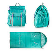 Mimish Sleep-N-Pack, 37 F Packable Kid&#39;s Sleeping Bag & Backpack, Outdoor Rated, Teacup Teal Shell /Light Teal, Kids (7-12 yrs)