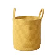 Infinity Merch Large Cotton Rope Woven Storage Baskets with Handles