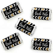 Big Dot of Happiness "Bride Tribe" - Mini Candy Bar Wrapper Stickers - Bridal Shower or Bachelorette Party Small Favors - 40 Count
