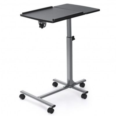 Portable Laptop table Stand Height & Angle Adjustable Standing Desk Beige color 