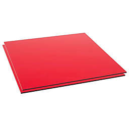 Okuna Outpost 2 Pack Translucent Red Cast Acrylic Sheet, 1/8 Inch Thick (12 x 12 Inches)