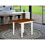 East West Furniture Dining Table Buttermilk & Cherry