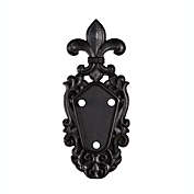 Evergreen Fleur de Lis Mounting Plate- 3.75 x 9 Inches Durable Outdoor Flag Hardware