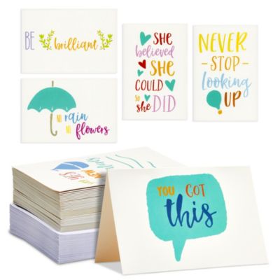 Best Paper Greetings 48 Count Motivational Cards with Quotes for Kindness Gifts, Inspirational Notes and Envelopes, 4x6