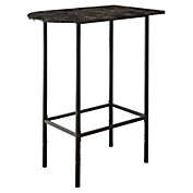 Contemporary Home Living 41" Gray Contemporary Marble Finish Home Bar Table