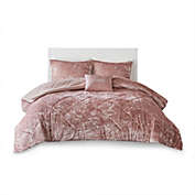Belen Kox 100% Polyester Velvet Comforter Set Blush