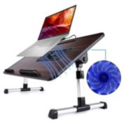FITNATE Laptop Stand Desk with CPU Cooling Fans Adjustable & Foldable